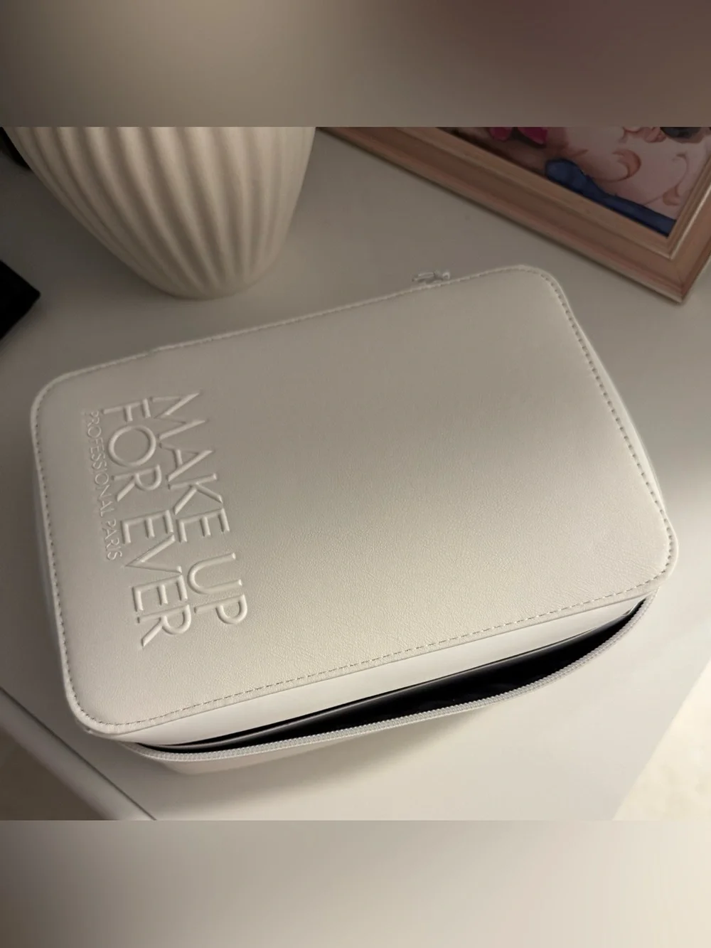 Makeup Forever White Cosmetic Travel Case